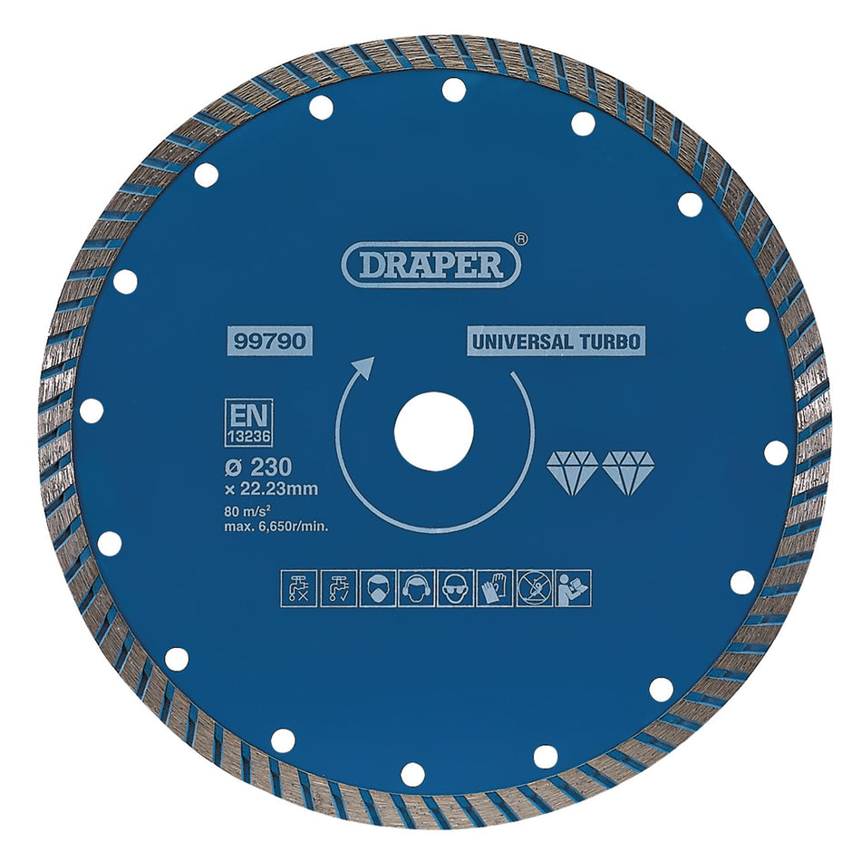 Draper 99790 Turbo Diamond Blade, 230mm