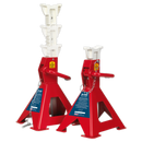 Sealey AAS3000 Auto Rise Ratchet Axle Stands (Pair) 3tonne Capacity per Stand