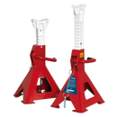 Sealey AAS3000 Auto Rise Ratchet Axle Stands (Pair) 3tonne Capacity per Stand