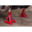 Sealey AAS5000 Auto Rise Ratchet Axle Stands (Pair) 5tonne Capacity per Stand