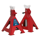 Sealey AAS5000 Auto Rise Ratchet Axle Stands (Pair) 5tonne Capacity per Stand