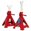 Sealey AAS5000 Auto Rise Ratchet Axle Stands (Pair) 5tonne Capacity per Stand