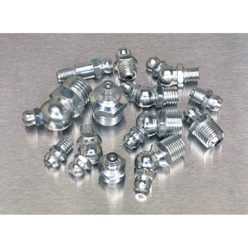 Sealey AB009GN 130pc Grease Nipple Assortment - Metric, BSP & UNF