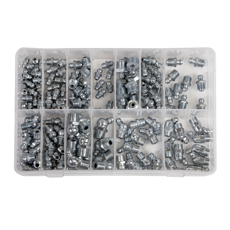 Sealey AB009GN 130pc Grease Nipple Assortment - Metric, BSP & UNF