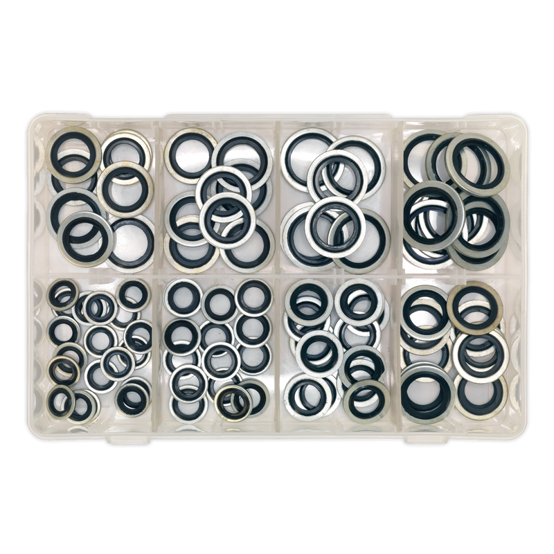 Sealey AB010DS 88pc Bonded Seals Assortment - Metric