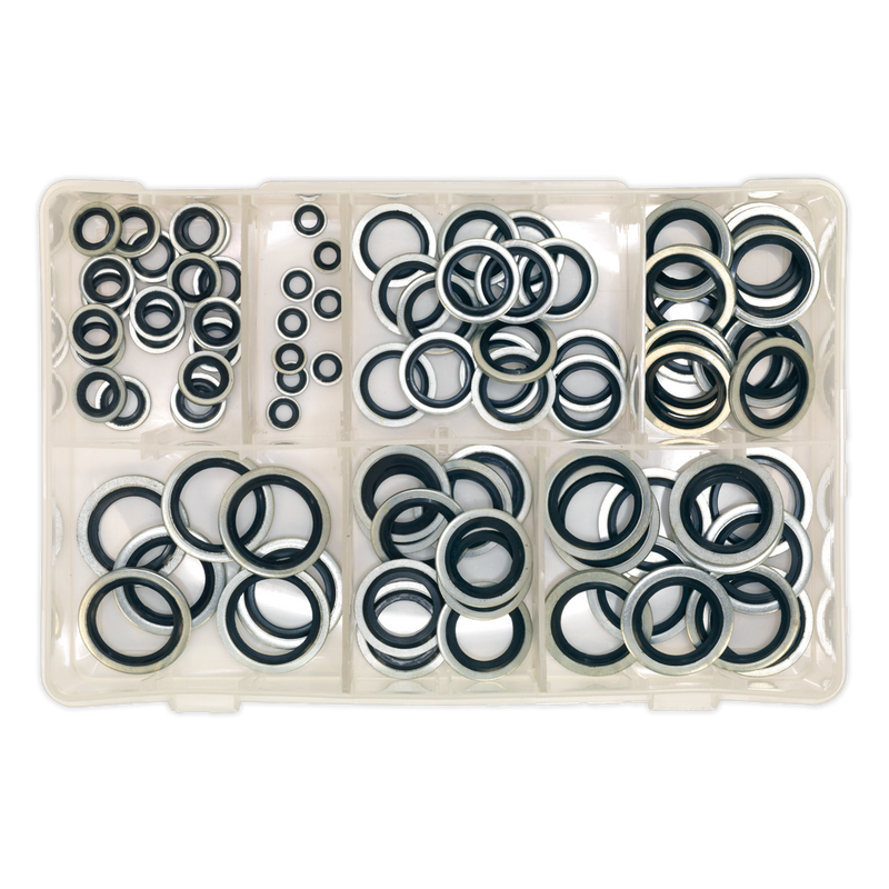 Sealey AB011DS 84pc Bonded Seal Assortment - BSP