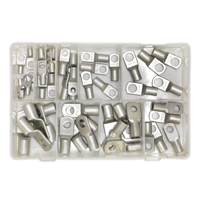 Sealey AB016CT 52pc Copper Lug Terminal Assortment