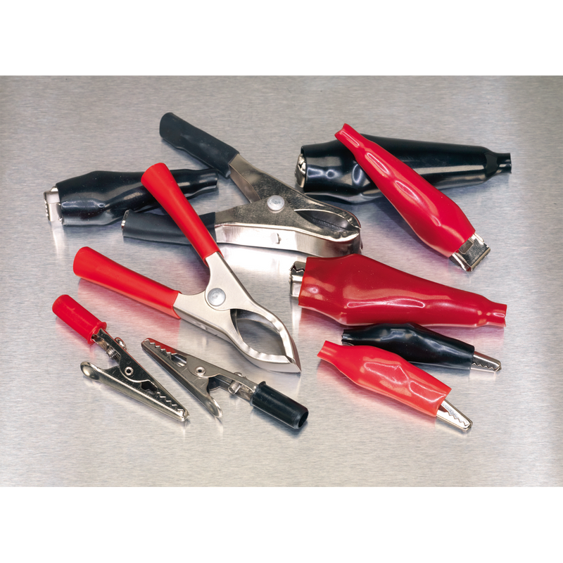 Sealey AB023CA 60pc Crocodile Clip Assortment - Black & Red