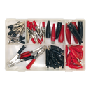 Sealey AB023CA 60pc Crocodile Clip Assortment - Black & Red