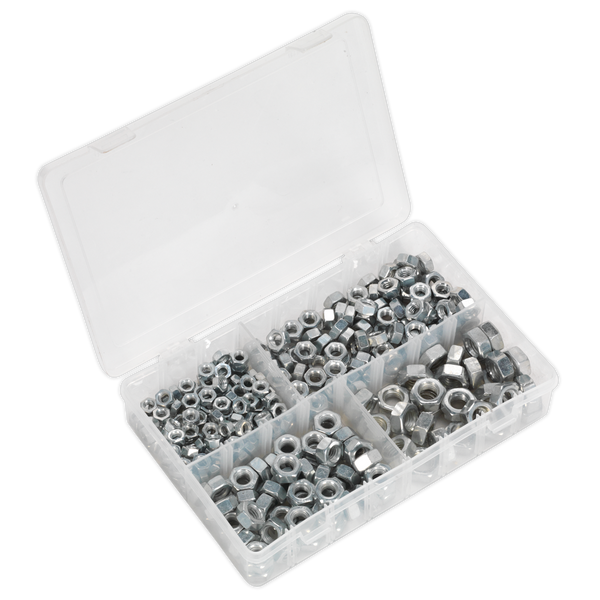 Sealey AB029SN 320pc 1/4"-1/2"UNF Steel Nut Assortment