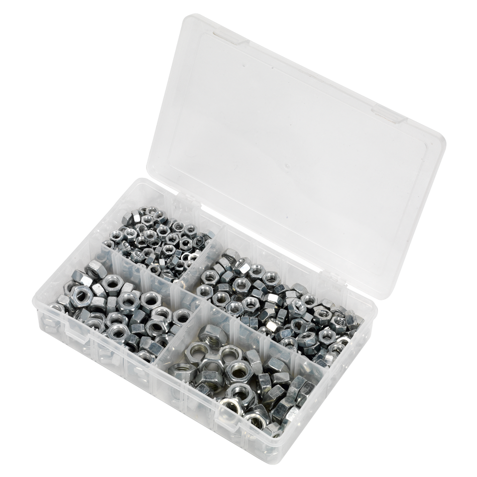 Sealey AB030SN Steel Nut Assortment 320pc 1/4"-1/2"UNC