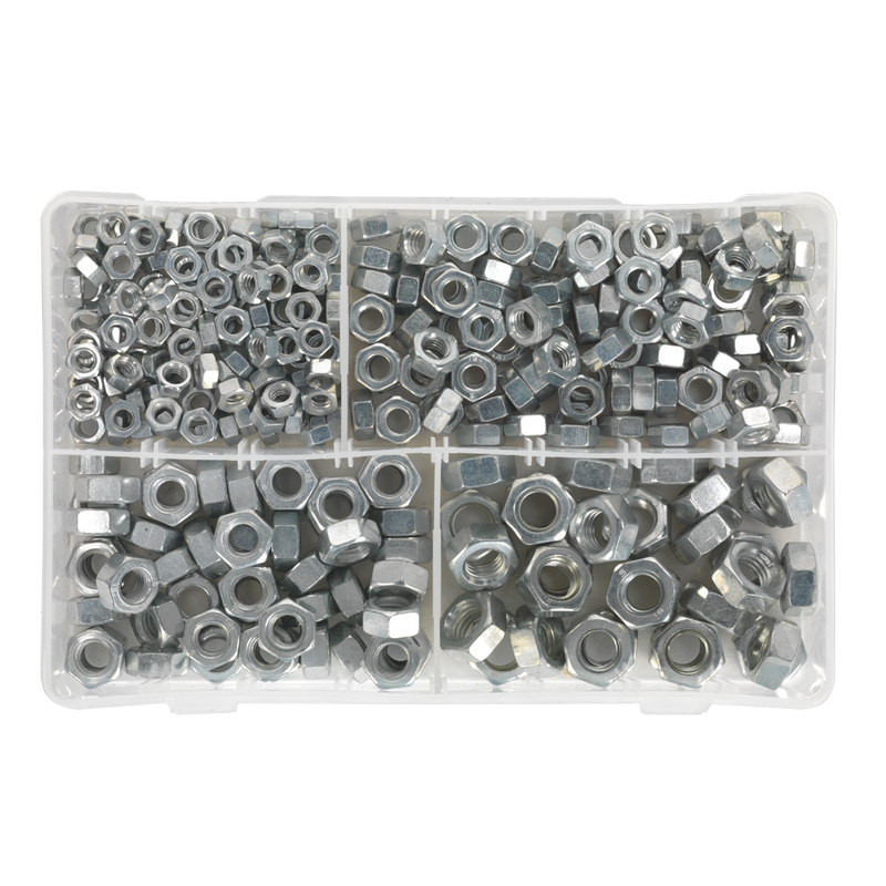 Sealey AB030SN Steel Nut Assortment 320pc 1/4"-1/2"UNC