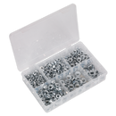 Sealey AB031FN 390pc Serrated Flange Nut Assortment DIN 6293 - M5-M12