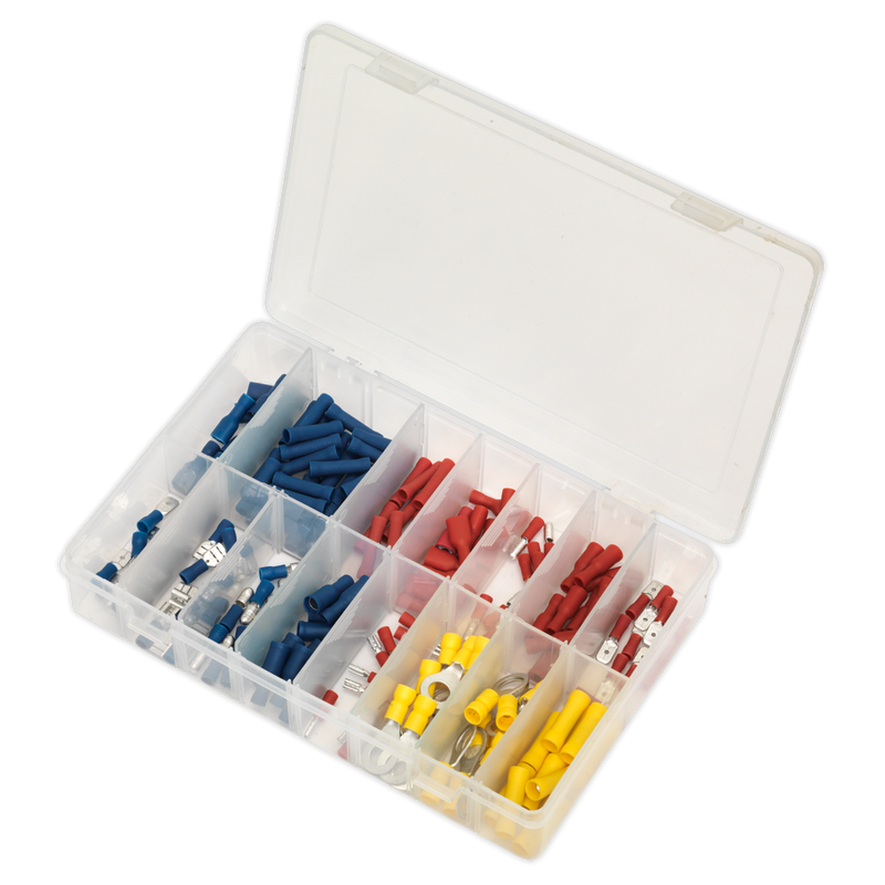 Sealey AB038MT 200pc Blue, Red & Yellow Crimp Terminal Assortment