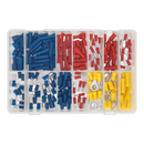 Sealey AB038MT 200pc Blue, Red & Yellow Crimp Terminal Assortment