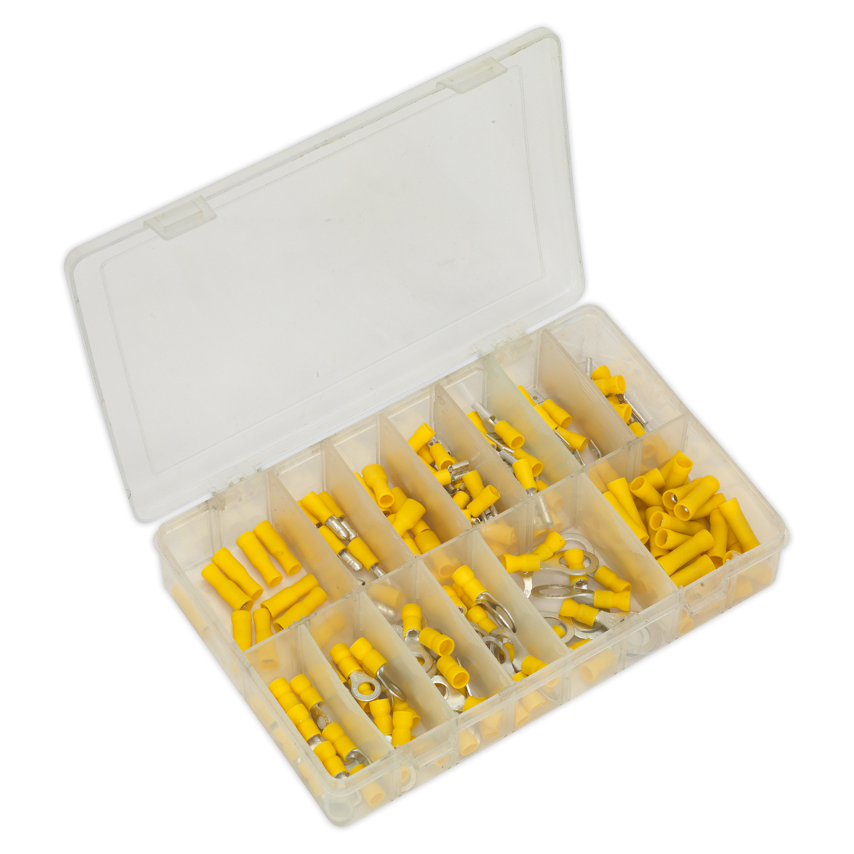 Sealey AB041YT 140pc Yellow Crimp Terminal Assortment
