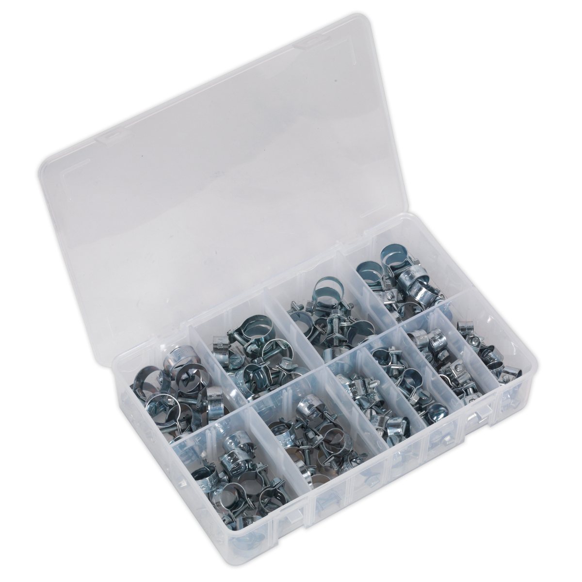 Sealey AB042MH 100pc Mini Hose Clip Assortment DIN 1.0338