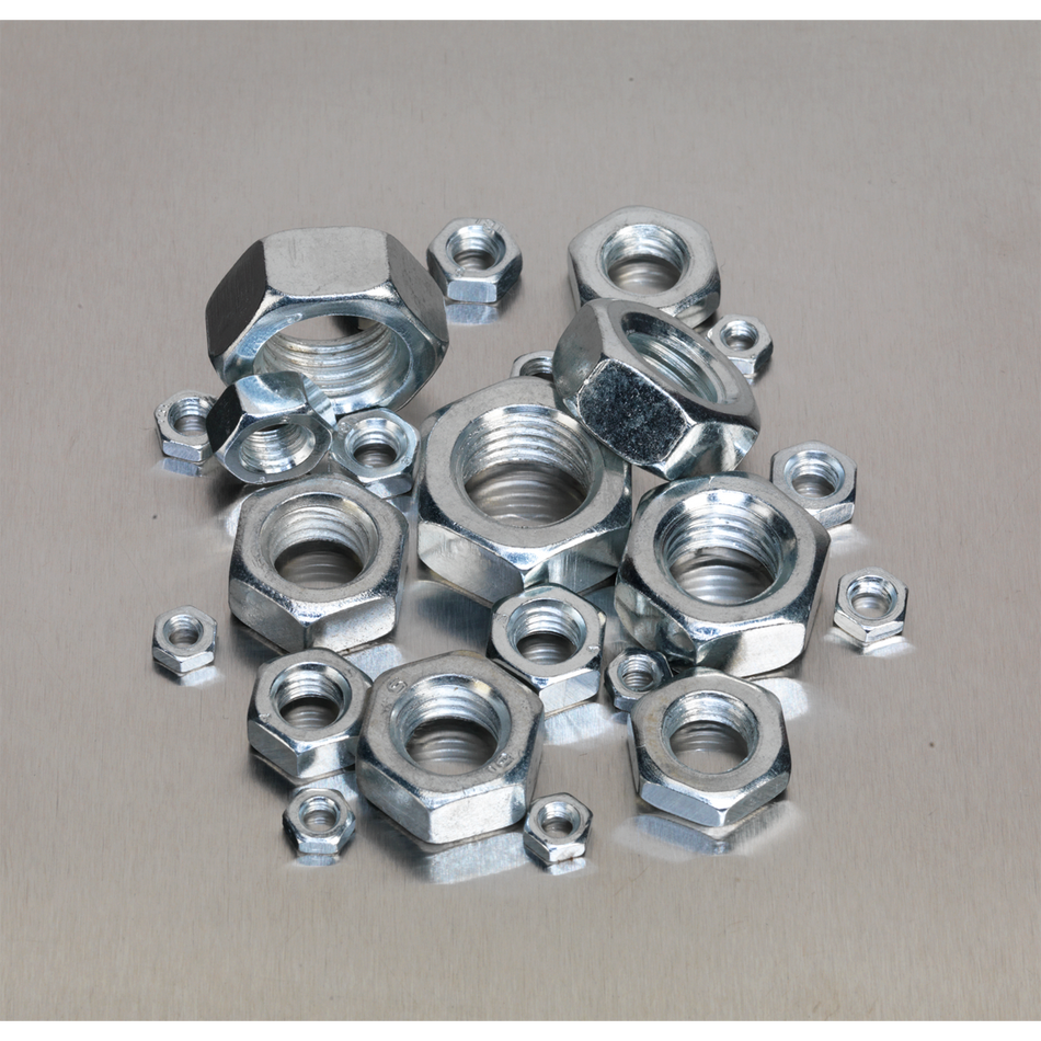 Sealey AB046SN 255pc Steel Nut Assortment DIN 934 - M4-M16