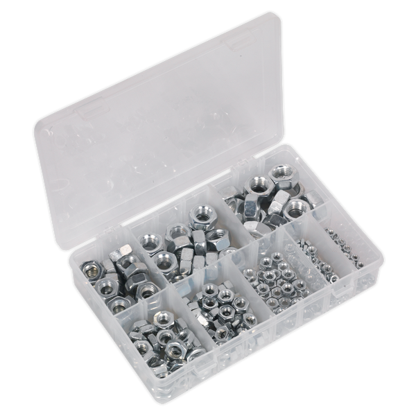 Sealey AB046SN 255pc Steel Nut Assortment DIN 934 - M4-M16