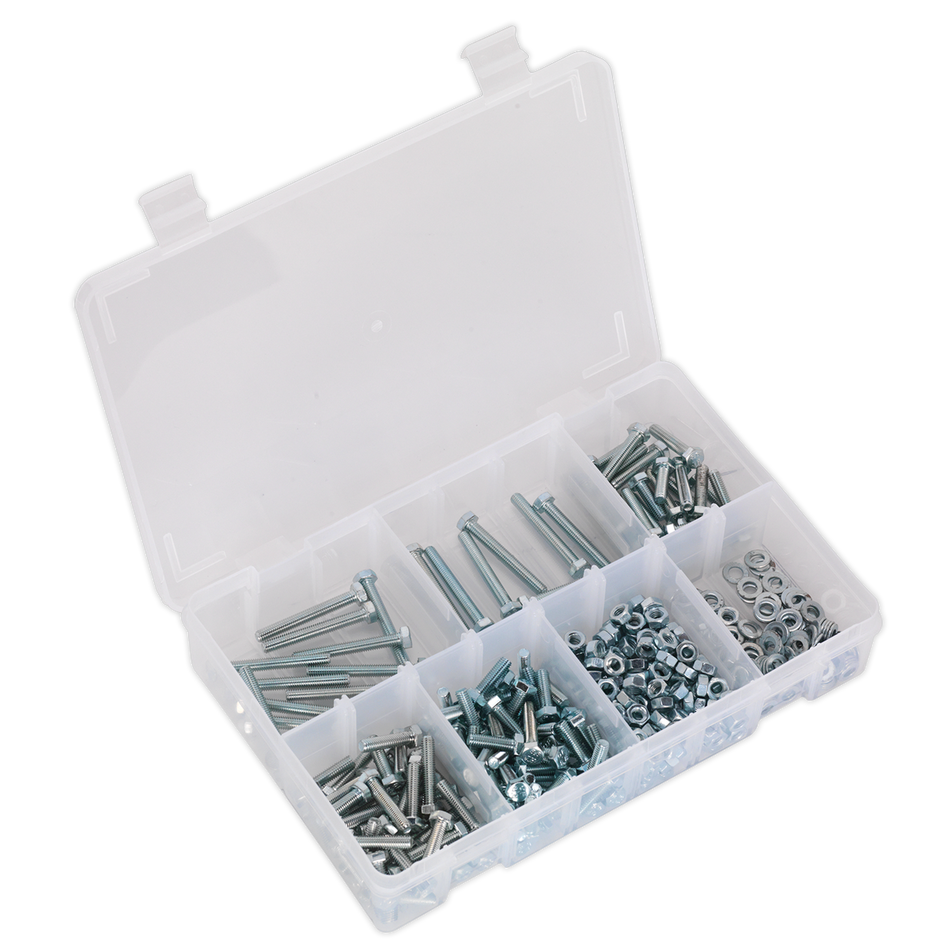 Sealey AB049SNW 444pc High Tensile Setscrew, Nut & Washer Assortment M5