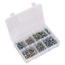 Sealey AB050SNW 408pc High Tensile Setscrew, Nut & Washer Assortment M6