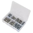 Sealey AB050SNW 408pc High Tensile Setscrew, Nut & Washer Assortment M6