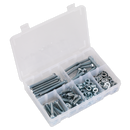 Sealey AB051SNW 220pc High Tensile Setscrew, Nut & Washer Assortment M8