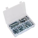Sealey AB052SNW 150pc High Tensile Setscrew, Nut & Washer Assortment M10