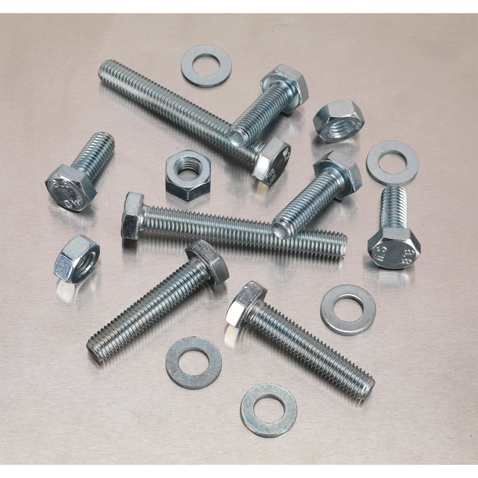 Sealey AB052SNW 150pc High Tensile Setscrew, Nut & Washer Assortment M10