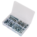 Sealey AB052SNW 150pc High Tensile Setscrew, Nut & Washer Assortment M10
