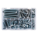 Sealey AB052SNW 150pc High Tensile Setscrew, Nut & Washer Assortment M10