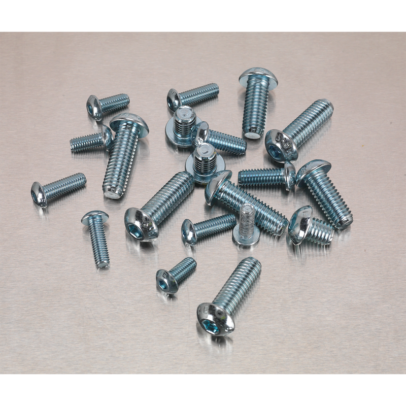 Sealey AB053BH 108pc Button Head Socket Screw Assortment High Tensile DIN 912 - M5-M10