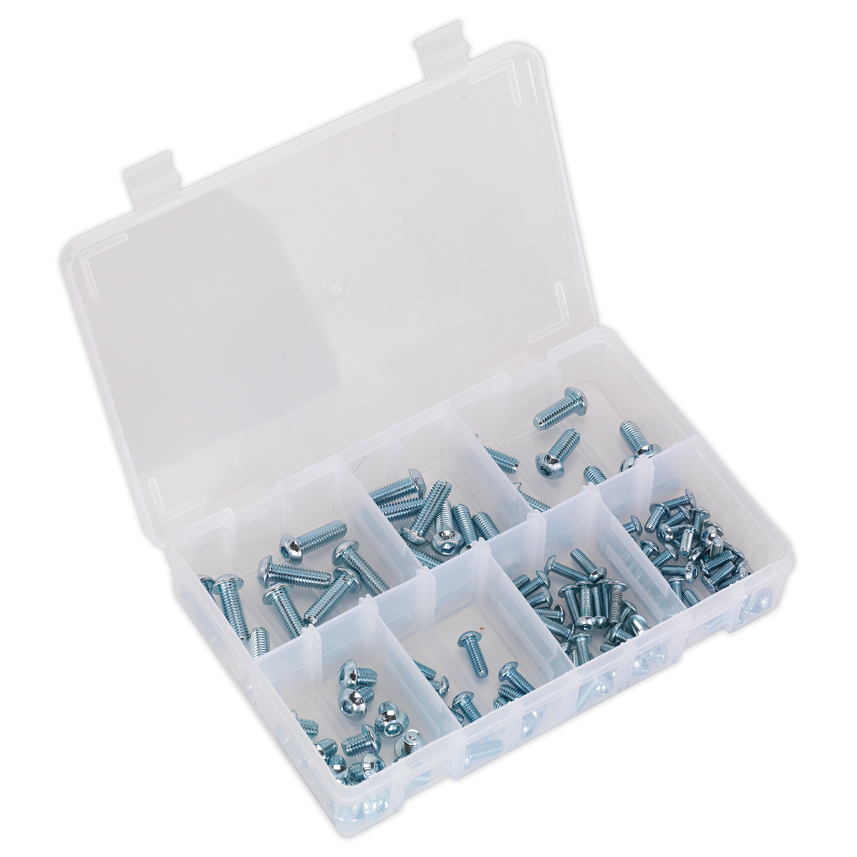 Sealey AB053BH 108pc Button Head Socket Screw Assortment High Tensile DIN 912 - M5-M10