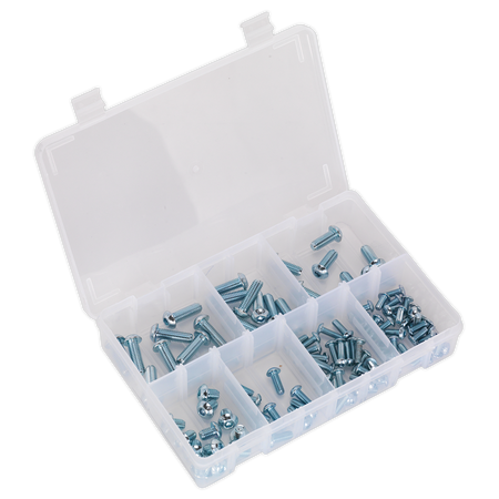 Sealey AB053BH 108pc Button Head Socket Screw Assortment High Tensile DIN 912 - M5-M10