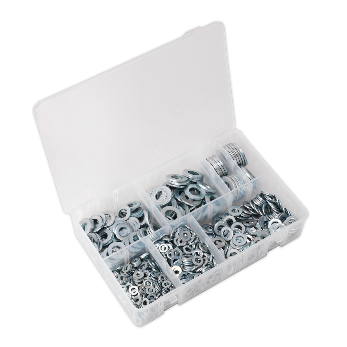 Sealey AB055WA 1070pc Form A Flat Washer Assortment - M5-M16