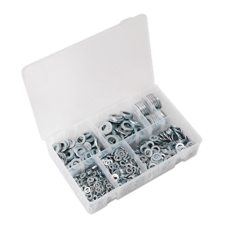 Sealey AB055WA 1070pc Form A Flat Washer Assortment - M5-M16