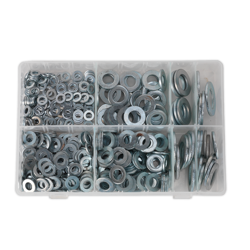 Sealey AB056WC 495pc Form C Flat Washer Assortment BS 4320 - M6-M24