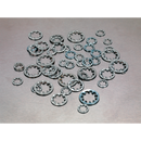 Sealey AB057LW 1000pc Internal Serrated Lock Washer Assortment DIN 6798J - M5-M10