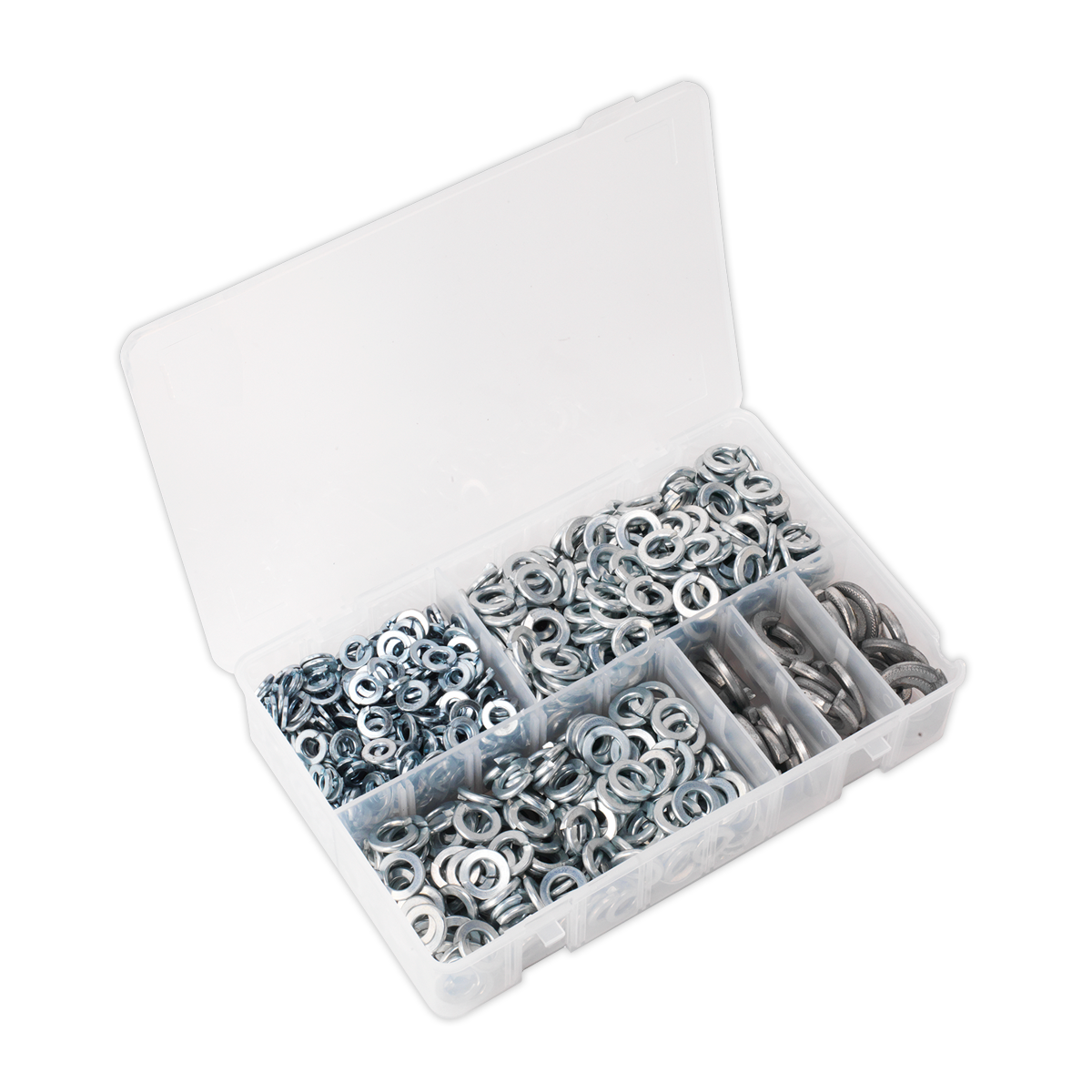 Sealey AB058SW 1010pc Spring Washer Assortment DIN 127B - M6-M16