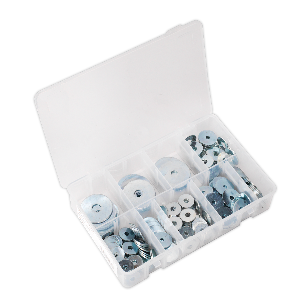 Sealey AB059RW 240pc Zinc Plated Repair Washer Assortment - M5-M10