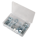 Sealey AB059RW 240pc Zinc Plated Repair Washer Assortment - M5-M10