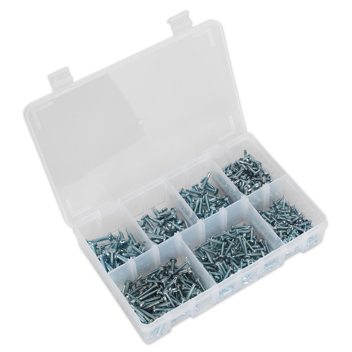 Sealey AB060SDS 500pc Self Drilling Phillips Pan Head Screw Assortment
