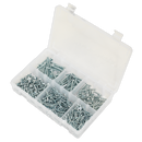 Sealey AB062STCS 510pc Zinc Plated Self Tapping Countersunk Pozi Screw Assortment - DIN 7982