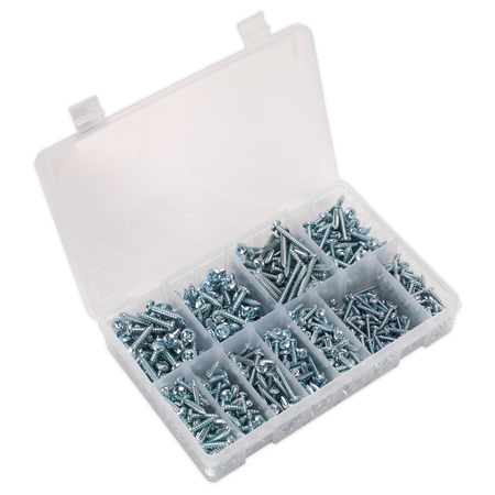 Sealey AB063STPH 700pc Self Tapping Pan Head Pozi Screw Assortment - DIN 7981CZ