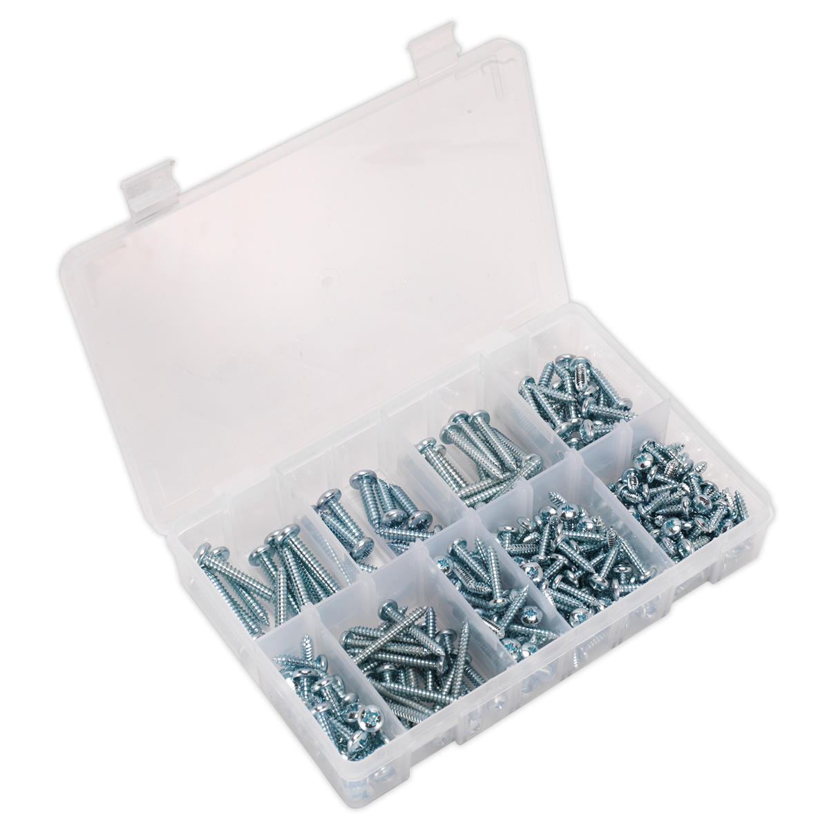 Sealey AB064STPP 305pc Self Tapping Pan Head Pozi Screw Assortment - DIN 798CZ