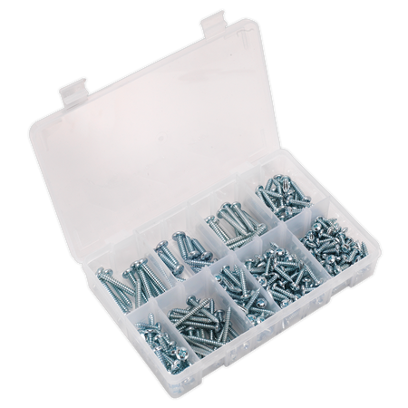 Sealey AB064STPP 305pc Self Tapping Pan Head Pozi Screw Assortment - DIN 798CZ