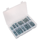Sealey AB065STCP 600pc Zinc Plated Self Tapping Countersunk Pozi Screw Assortment