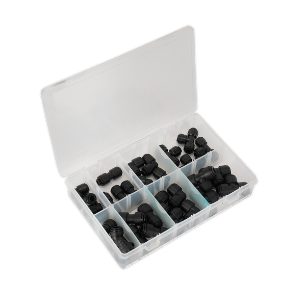 Sealey AB069JG 32pc Speedfit Pneumatic Coupling Assortment - 6 & 8mm Metric