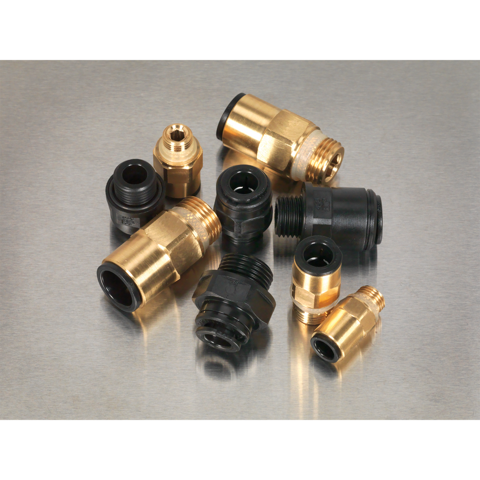 Sealey AB072JG 30pc Speedfit Pneumatic Coupling Thread Adaptor Assortment - Metric & Imperial