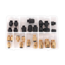 Sealey AB072JG 30pc Speedfit Pneumatic Coupling Thread Adaptor Assortment - Metric & Imperial